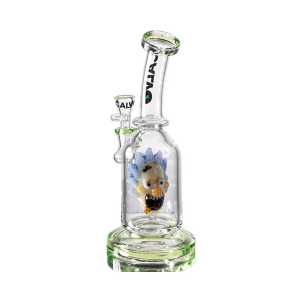Skleněný rig CALVO Grandpa + perc., 22 cm, zábrus 14 mm