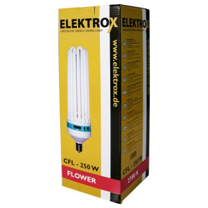 Úsporná CFL lampa ELEKTROX 250W, na květ