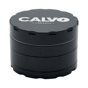 Čtyřdílná keramická drtička CALVO Ceramic Grinder, černá, 63 mm