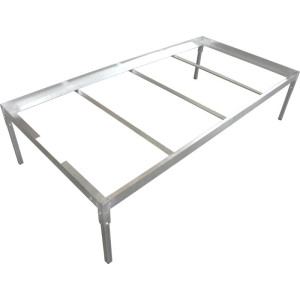 Pevný ocelový stůl pro EBB&FLOW napouštěcí vany 120x204cm