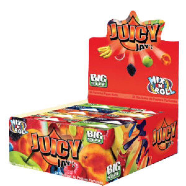 Papírky Juicy Jay's Rolls, Mix příchutí, 5m v balení | box 24ks