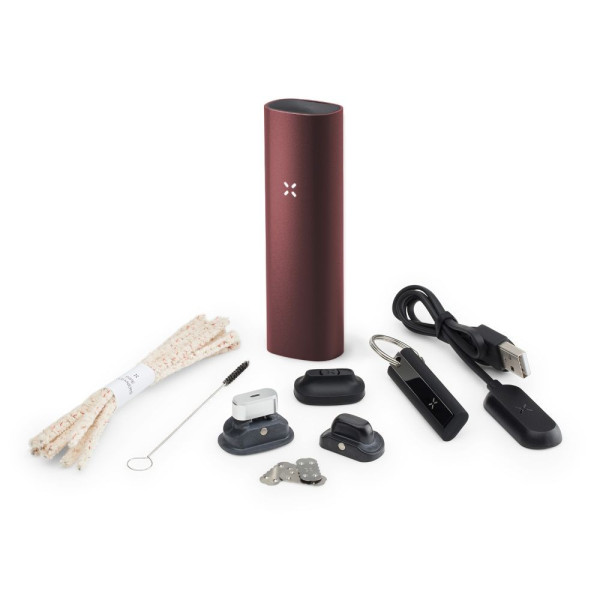 Vaporizér PAX 3 Burgundy – kompletní kit