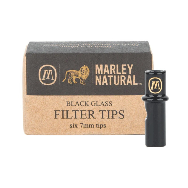 Skleněné filtry Marley Natural Glass Filter, 7mm, black, 6ks