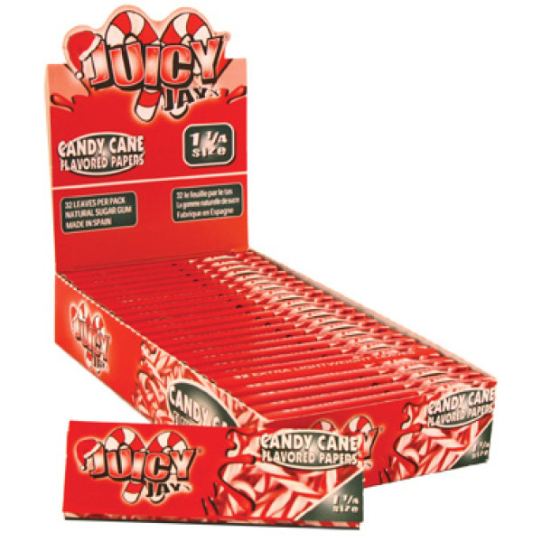 Juicy Jay's ochucené krátké papírky, Candy Cane, 32ks v balení | box 24ks