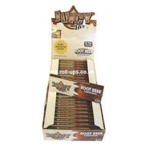 Juicy Jay's ochucené krátké papírky, Root beer, 32ks v balení | box 24ks
