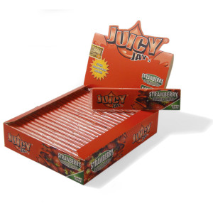 Papírky JUICY JAY'S King Size, Jahoda, 32ks v balení | box 24ks