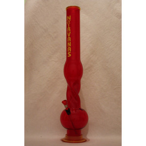 Bong Nirvanas Double Bubble, 50 cm, červený, 1 ks