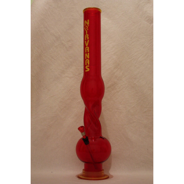 Bong Nirvanas Double Bubble, 50 cm, červený, 1 ks