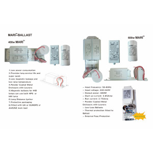 Předřadník MARI 400W, 230V, svorkovnice