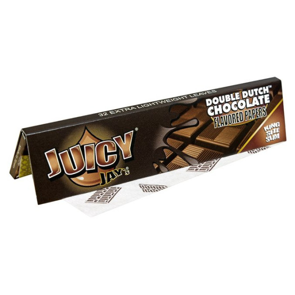 Papírky JUICY JAY'S King Size, Double Dutch Chocolate, 32ks v balení