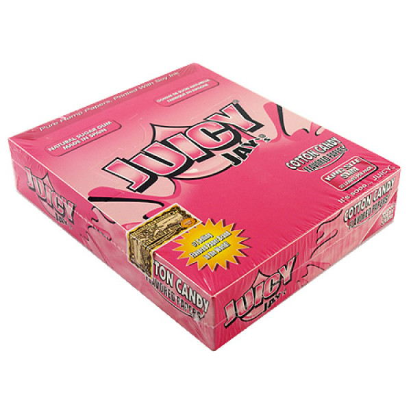 Papírky JUICY JAY'S King Size, Cukrová vata, 32 ks v balení | box 24 ks