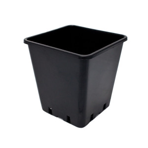 TEKU čtyřhranný květináč, 15x15x20cm, objem 3,5l, tvrdý plast