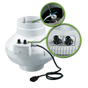 Ventilátor s termostatem VK/DALAP 125 U, 355m3/h