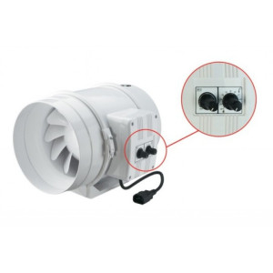 Ventilátor s termostatem   Vents/Dalap 250 U-T, 1110/1400m3/h
