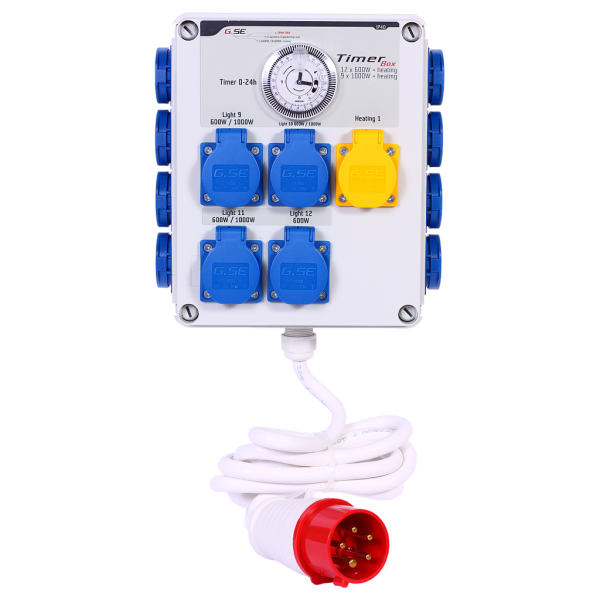 GSE Timer Box II 12x600W třífázový + topení, 380V