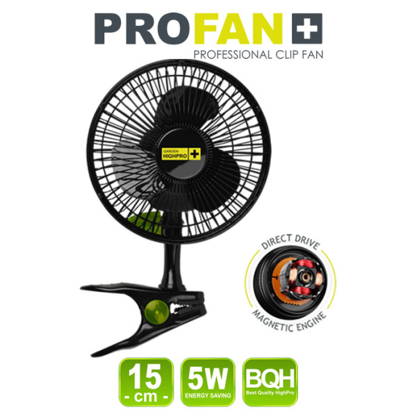 Garden HighPro - Klipsnový ventilátor PROFAN 5W, průměr 15cm