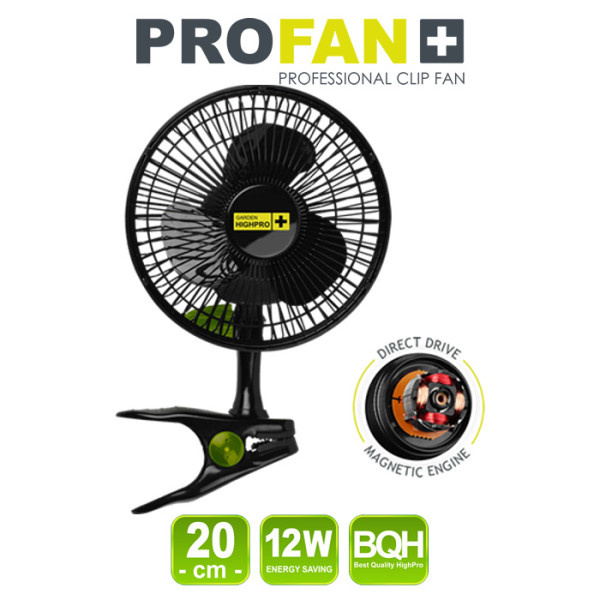 Garden HighPro - Klipsnový ventilátor PROFAN 12W, průměr 20cm