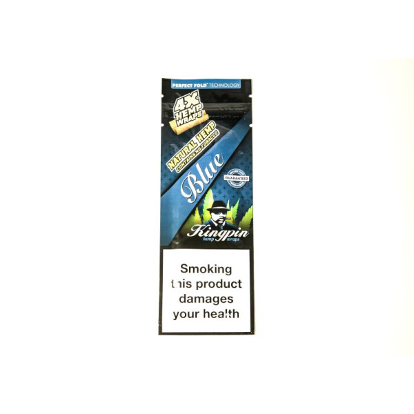 KingPin 4x Hemp Blunt Blue, 4ks/bal.