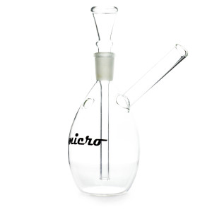 Skleněný bong Micro průhledný, 14cm