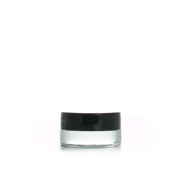 Skleněná průhledná dóza, 5ml