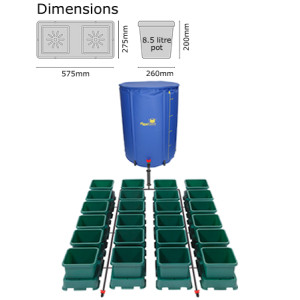 AutoPot Easy2grow Kit se 24 květináči, včetně 225L Flexitank