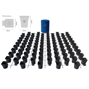 AutoPot 1Pot XL Module se 100 květináči, včetně Flexitank nádrže 750L