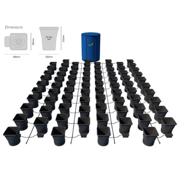 AutoPot 1Pot XL Module s 80 květináči, včetně Flexitank nádrže 750L