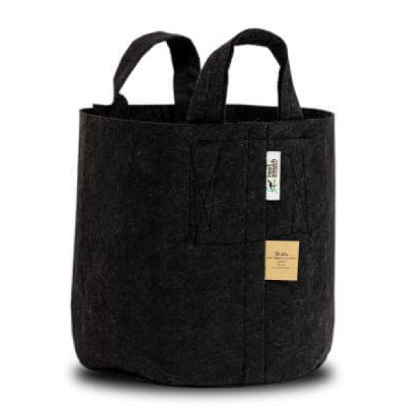 ROOT POUCH BLACK - Textilní květináč, 30l