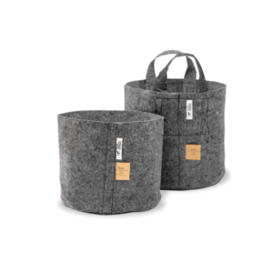 ROOT POUCH GREY - Textilní květináč, 22l