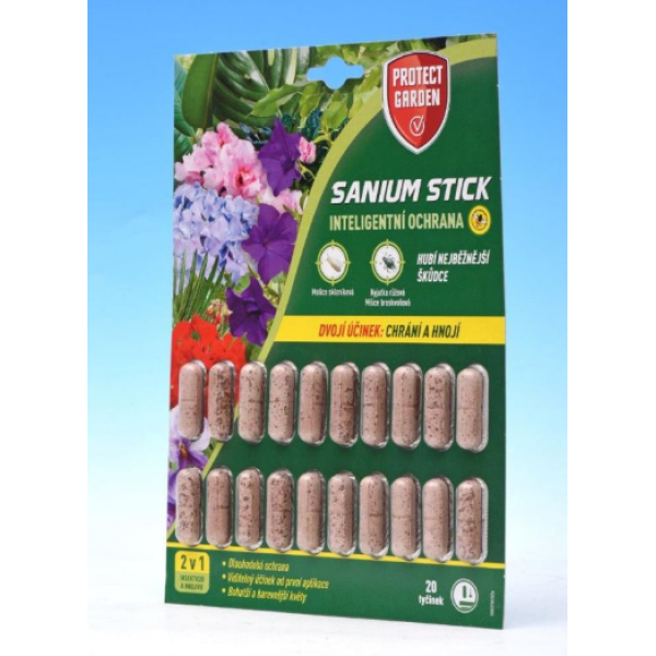 Sanium Stick - insekticidní a hnojivé tyčinky, 20ks
