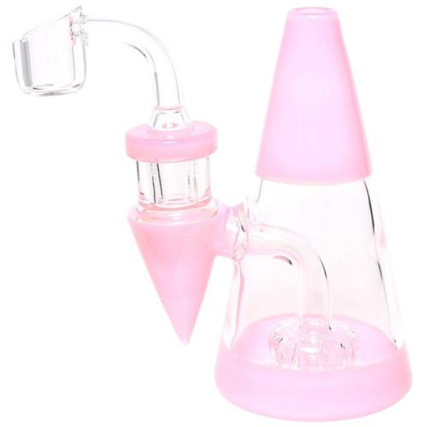 Skleněný bong Heatex Glass Minimalist Pink 5