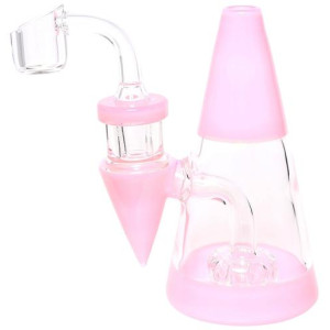 Skleněný bong Heatex Glass Minimalist Pink 5