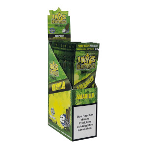 Jay's HempTerp Blunt Wraps Amarillo, 2 ks v balení | box 25 ks