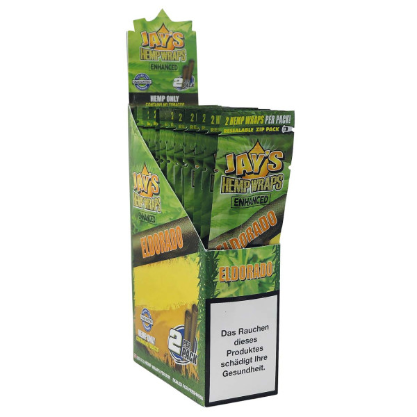 Jay's HempTerp Blunt Wraps Eldorado, 2 ks v balení | box 25 ks