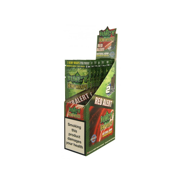 Jay's Hemp Blunt Wraps Red Alert, 2ks v balení | box 25ks