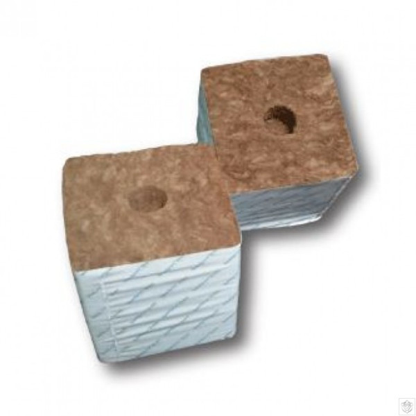 Agra-Wool pěstební kostka 75x75x65mm, s malou dírou, box 224ks