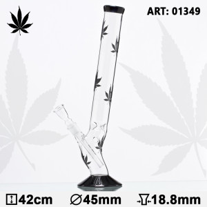 Skleněný bong Multi Leaf Bolt, 42cm, 18,8mm
