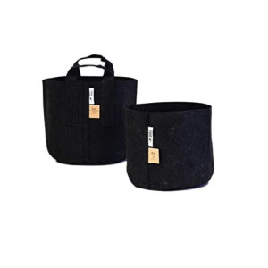 ROOT POUCH BLACK - Textilní květináč, 22l