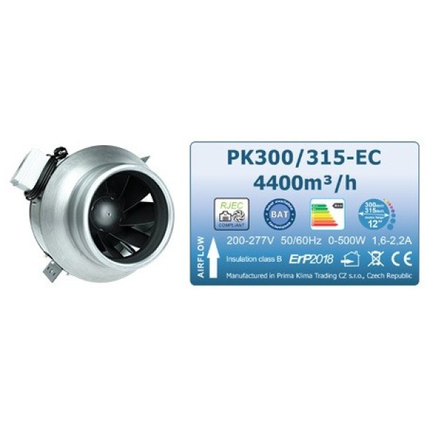 Ventilátor Prima Klime EC BLUE LINE PK300/315, 4400m3/h