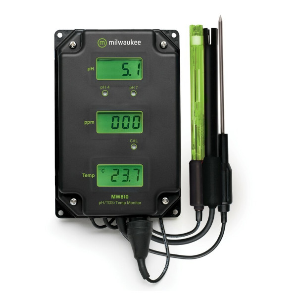 Milwaukee MC811 pH/EC Temperature monitor, 230V