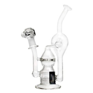 Skleněný bong Pure Glass Infinity Turbine Inline Black