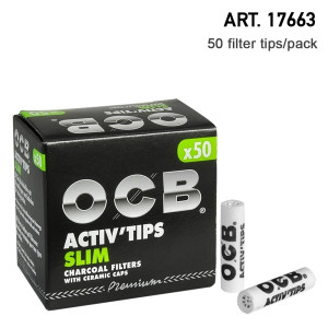 Filtry OCB Active tips 7mm, 50ks v balení | box 10ks