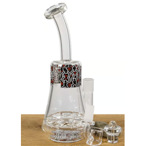 Skleněný bong Keith Haring Rig na koncentráty, s perkolátorem