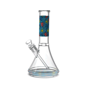 Skleněný bong Keith Haring Water Pipe, s perkolátorem