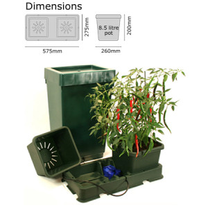 AutoPot Easy2grow Kit s 2 květináči, včetně 47L plastové nádrže