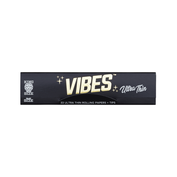 Set Vibes King Size Slim - 33 papírků s filtry, ultra tenké, 1ks