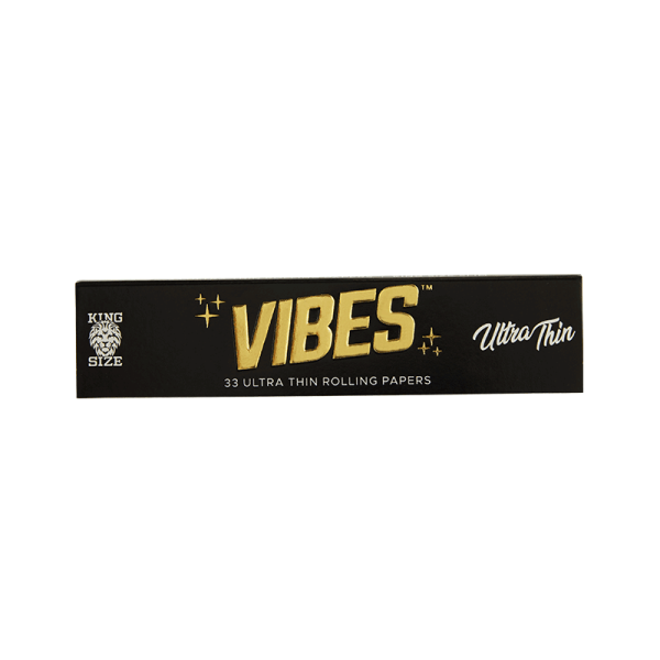 Papírky Vibes King Size Slim, ultra tenké, 33ks v balení