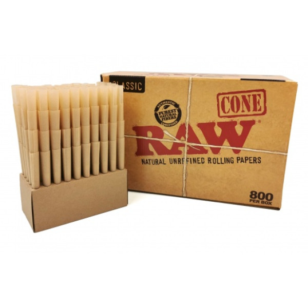 Dutinky RAW Cones King Size 109mm, box 800ks