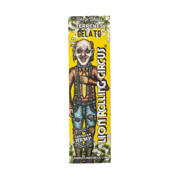 Lion Rolling Circus Hemp Terpene Wrap – Gelato, 2ks | box 25ks