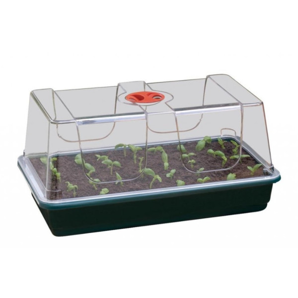 Garland plastový skleník L s ventilací, zelený